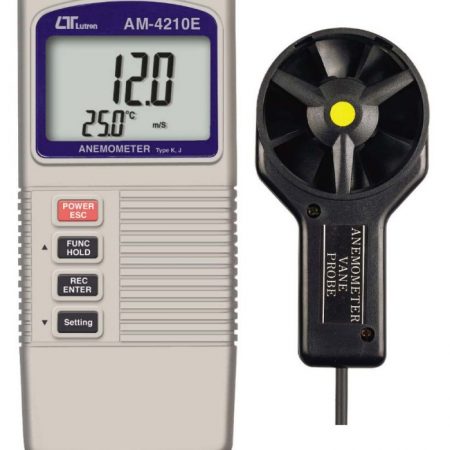 Lutron AM 4210E Type K-J Temperature Anemometer