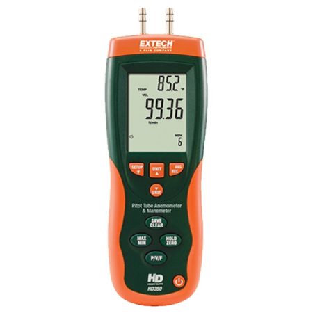 Extech HD350 Anemometer Pitot Tube+Differential Manometer