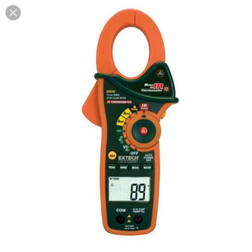 EXTECH EX840 1000A AC/DC True RMS Clamp/DMM + IR Thermometer