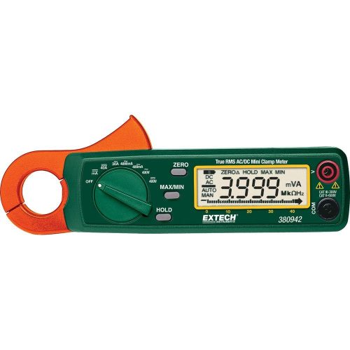 Extech 380942 True RMS AC/DC Mini Clamp Meter