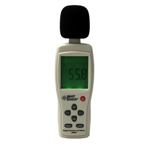 Smart Sensor AS824 Sound Level Meter with Calibration Certificate
