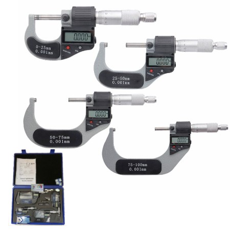 Syntek Digital Micrometer 4pcs Set