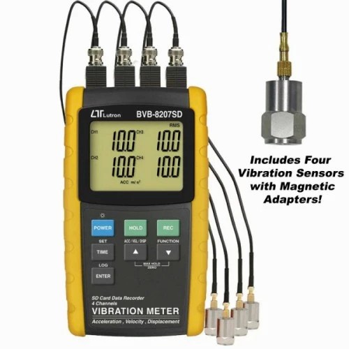 Lutron BVB-8207SD Vibration Recorder 4 channels