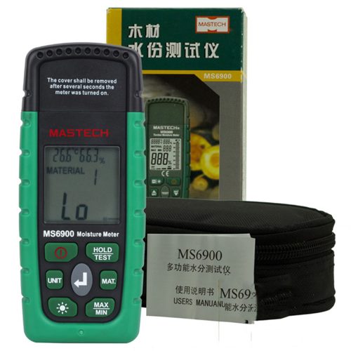 MASTECH-MS6900-Moisture-Tester-2-pin-Humidity-Temperature-Detector-Monitor-with-Backlight