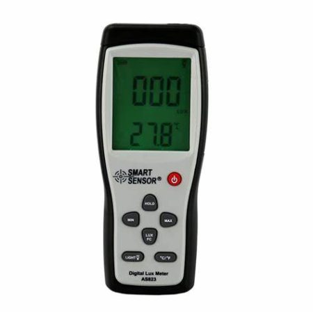 Smart Sensor AS823 Lux Meter with Calibration Certificate