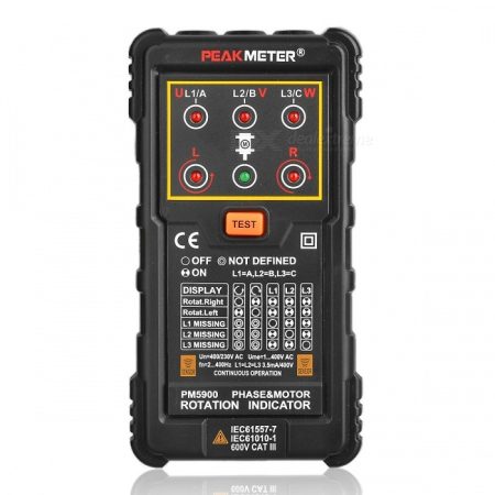 Peakmeter PM5900 Three Phase Rotation Indicator