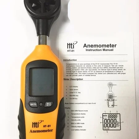 HTI HT-81 Anemometer Wind Speed Meter