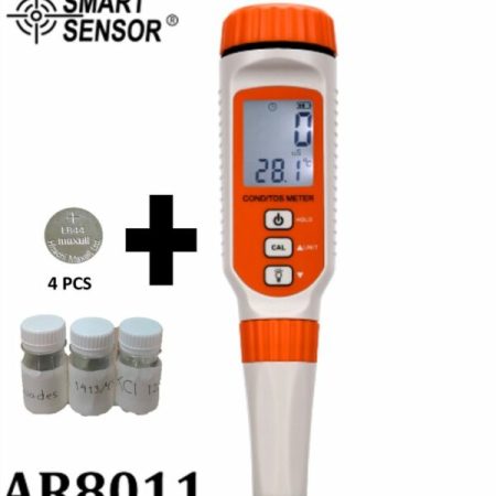 Smart Sensor AR8011 Digital Conductivity Meter KCL+Baterai