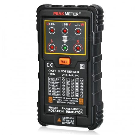 Peakmeter PM5900 Three Phase Rotation Indicator