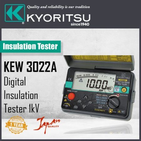 Kyoritsu 3022A 4 Range Digital Insulation Tester