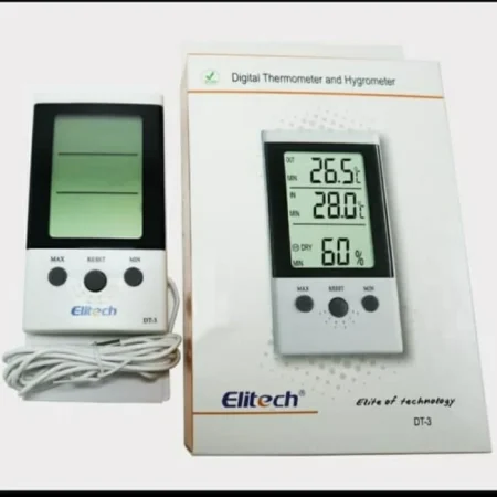 Digital Thermometer Hygrometer Indoor outdoor Elitech DT3