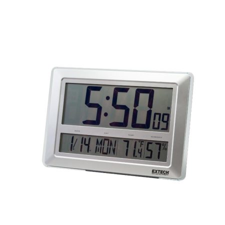 Extech CTH10 Radio Controlled Wall Clock + Hygro-Thermometer