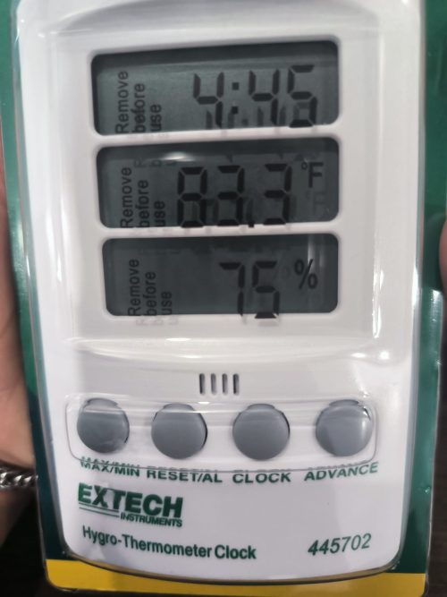 Extech 445702 Hygro-Thermometer Clock