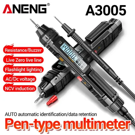 Aneng A3005D 6000 Counts Pen-type Digital Multimeter True RMS