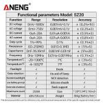 Aneng SZ20 Pro 25000 Counts Multimeter Smart Manual