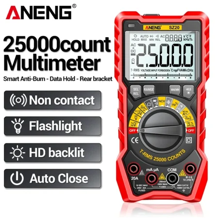 Aneng SZ20 Pro 25000 Counts Multimeter Smart Manual