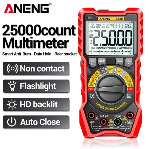 Aneng SZ20 Pro 25000 Counts Multimeter Smart Manual