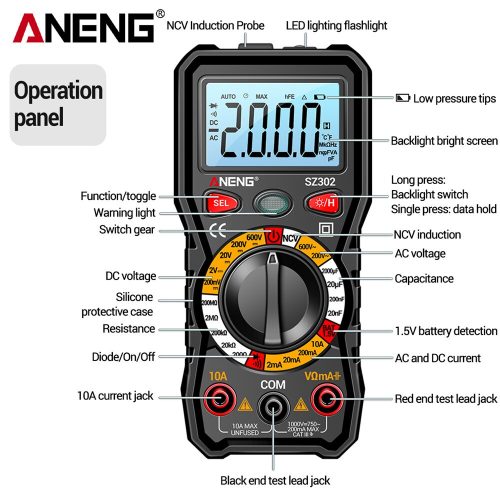 Aneng SZ20 Pro Digital Multimeter
