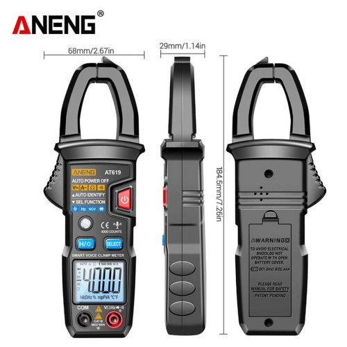 Clamp Meter Voice Broadcast Automatic Aneng AT619