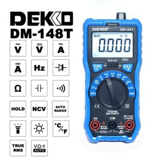 Dekko DM-148T Digital Multimeter True RMS