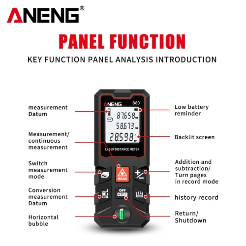 Digital Laser Distance 80M Aneng B80(1)