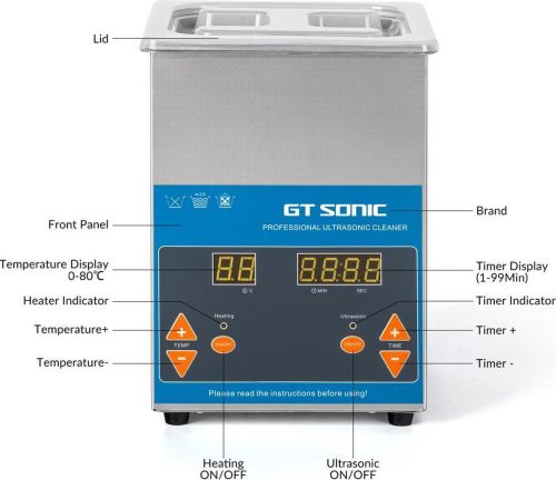GT Sonic UC2LD Ultrasonic Cleaner 2L 1