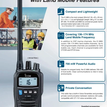 HT Marine Land Mobile Icom IC-M85