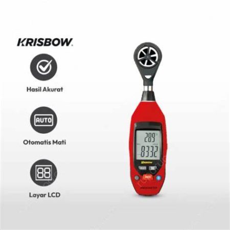 Krisbow Anemometer Digital 0.4-20 m/s