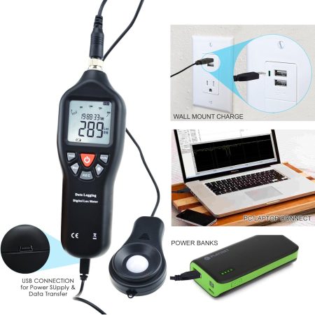 Krisbow Light Meter Data Logger lux pro