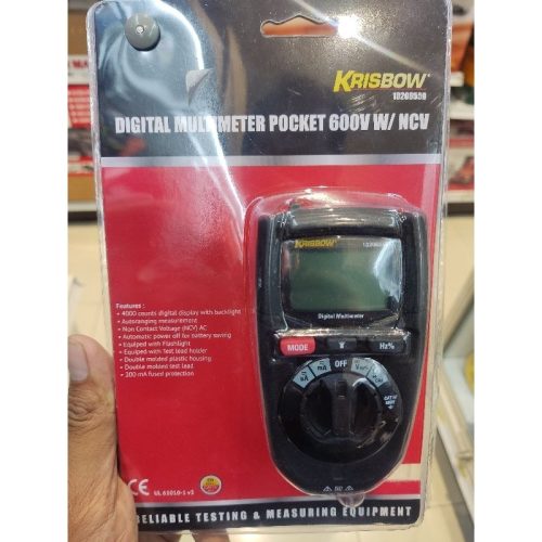 Multimeter Digital ncv 600v krisbow 1