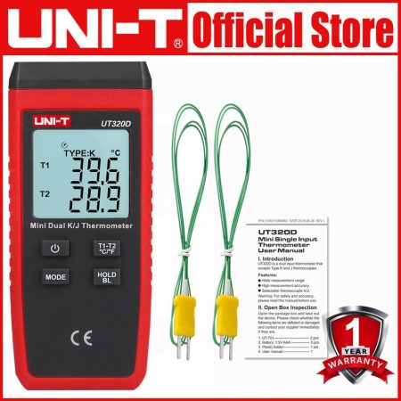 Thermocouple Dual Channel K/J UNI-T UT320D