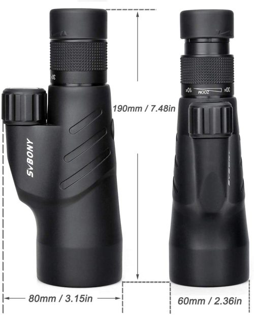 SVBONY SV45 Monoculars Telescope 10×50 Zoom 8