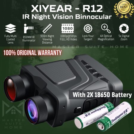 Teropong Binocular IR Night Vision with 1080P -Xiyear-R12