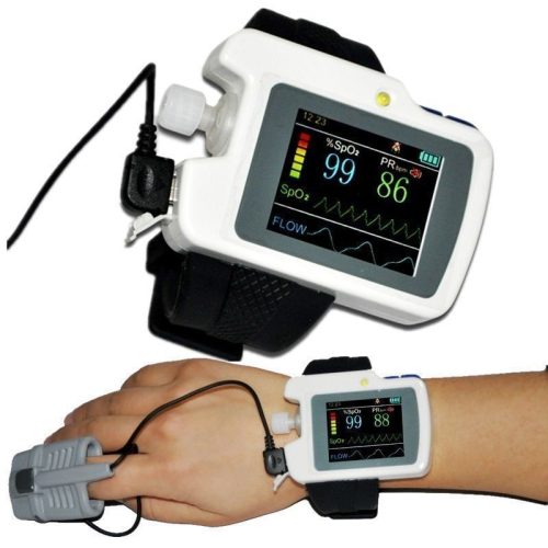 Monitor Respiration EKG Hospital Sleep Tester SP02 Pulse Meter 2