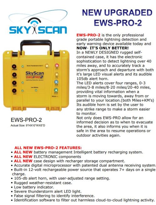 SKYSCAN Lightning Detector EWSPro2 4
