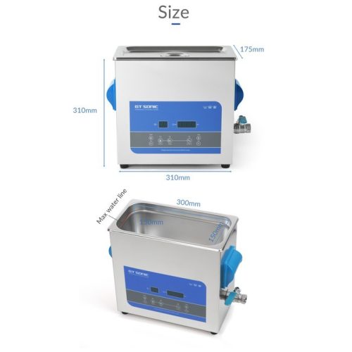 GTSONIC R6 Ultrasonic Cleaner 6L 150W with Digital Display 1