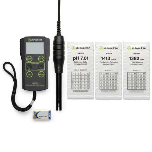 MILWAUKEE pH, EC, TDS Combo Meter with ATC MW801 PRO 3-in-1 1