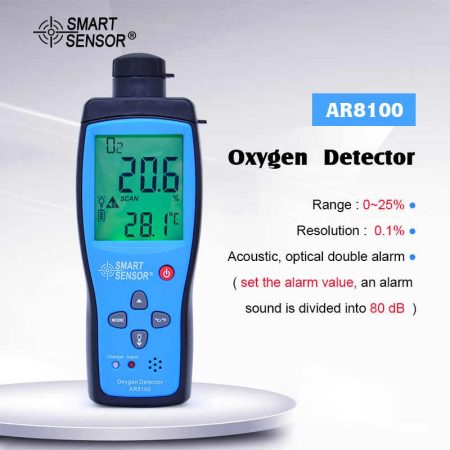 Smart Sensor Oxygen Detector AR8100
