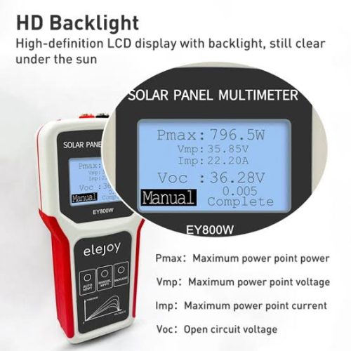 Digital Solar Power Multi Meter ELEJOY EY800W 4