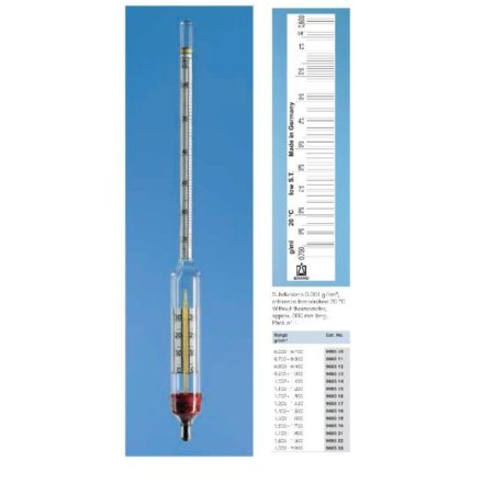 Hydrometer 1.000-1.100g/cm3. General purpose hydrometer