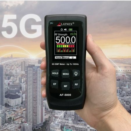 LATNEX AF-5000: Multi-Field 5G Radiation EMF Meter RF Detector Reader