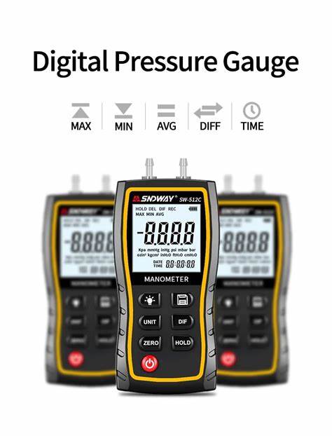 SNDWAY Digital Manometer Air Pressure SW-512C 5