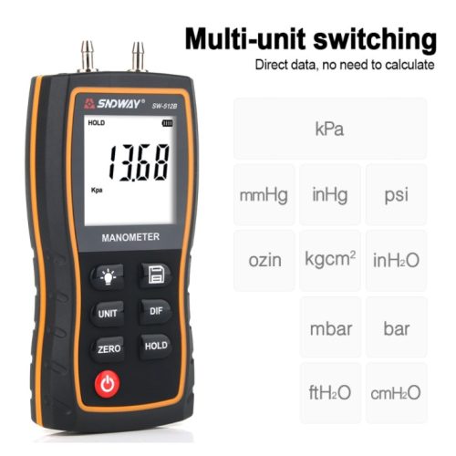 SNDWAY Digital Manometer Air Pressure SW-6910S 4