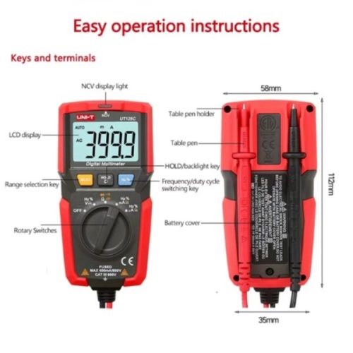 Pocket Size Digital Multimeter UNI-T UT125C 2