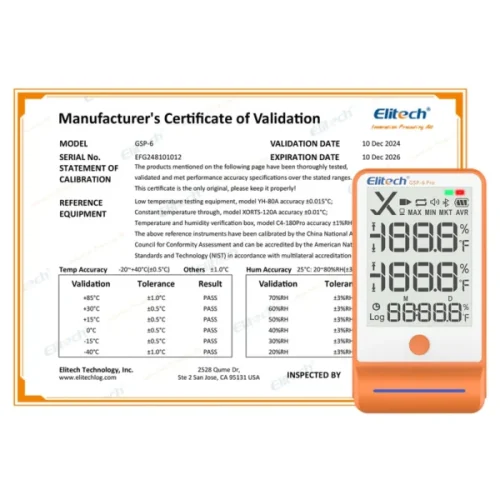 Temperature Humidity Data Logger Bluetooth Elitech GSP-6Pro 2