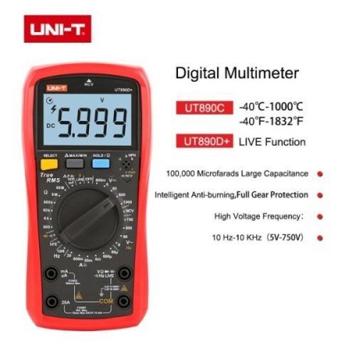 True RMS Digital Multimeters UNI-T UT890D+ 1