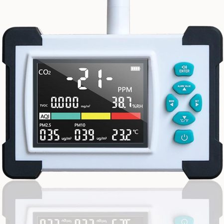 Air Quality Monitor Data Logger TC-700Pro 7in1 Detector Tester