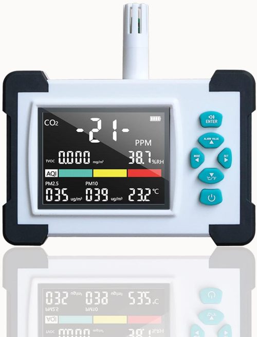 Air Quality Monitor Data Logger TC-700Pro 7in1 Detector Tester