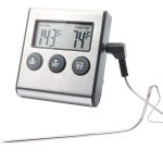 Food Thermometer Timer D24 Stainless Steel