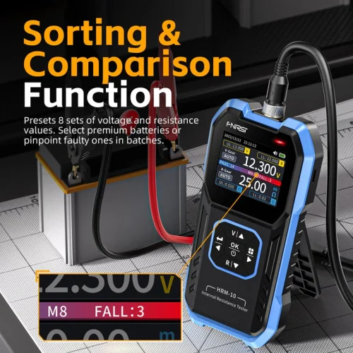 FNIRSI HRM-10 Battery Voltage Internal Resistance Tester 2